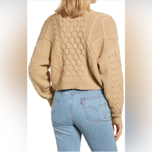 Nordstrom BP V-Neck Cable Knit Sweater - Picture 2 of 5